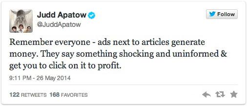 Remember everyone - ads next to articles generate money. They say something shocking and uninformed & get you to click on it to profit.