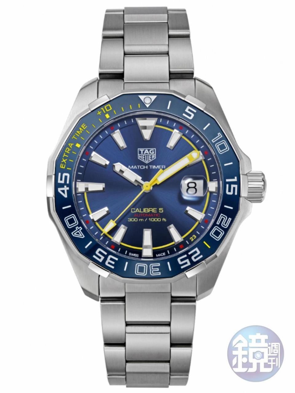 這是TAG HEUER推出的香川真司特別版，以300米潛水錶為基礎，但錶圈改成足球賽計時，售價約295,000日円。
