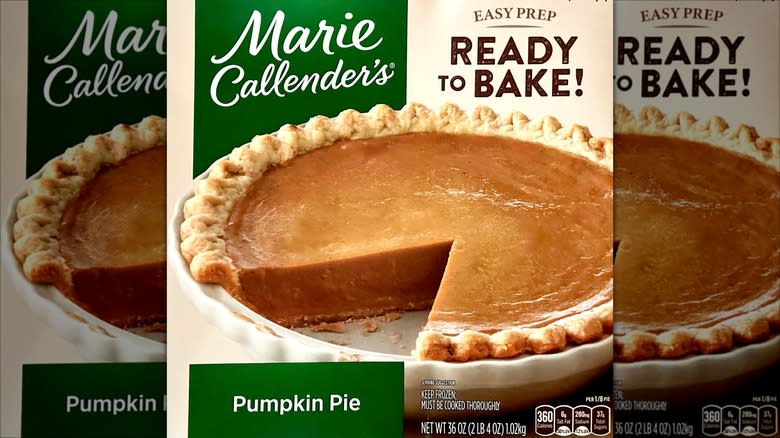 Marie Callender's Pumpkin Pie box