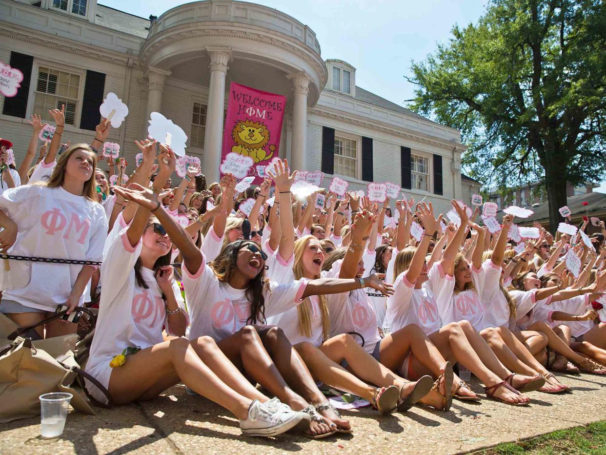 <p>Brynn Anderson/AP</p> The University of Alabama Phi Mu