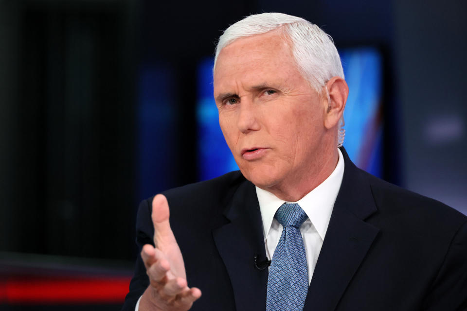 Mike Pence visits FOX News Channel's 