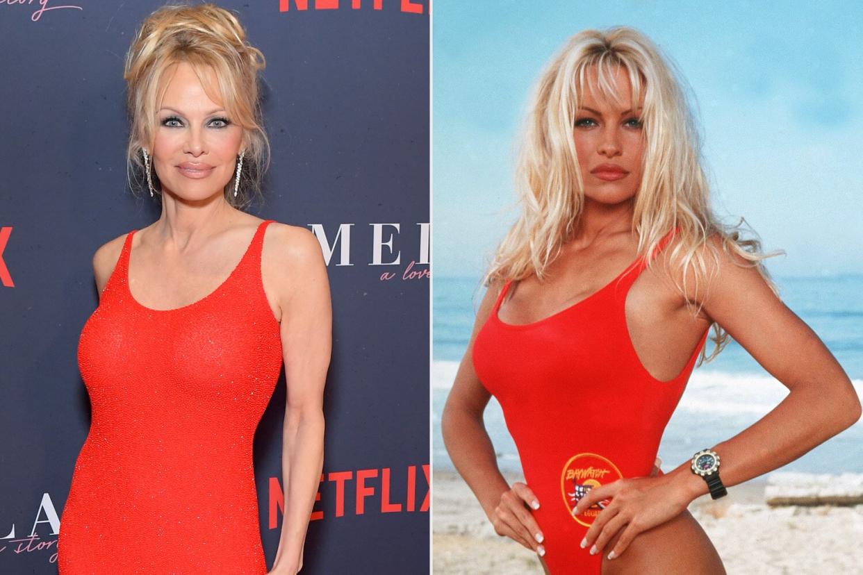 Pamela Anderson attends Netflix's 'Pamela, a love story' Los Angeles Premiere; Pamela Anderson Baywatch - 1989-2001