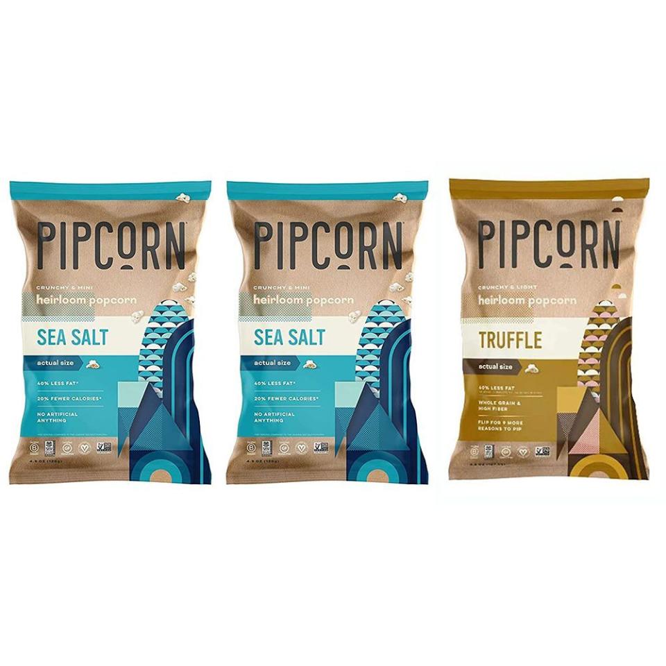 <p><strong>Pipcorn</strong></p><p>amazon.com</p><p><strong>$14.99</strong></p><p><a href="https://www.amazon.com/dp/B09785Y7MV?tag=syn-yahoo-20&ascsubtag=%5Bartid%7C10063.g.37132591%5Bsrc%7Cyahoo-us" rel="nofollow noopener" target="_blank" data-ylk="slk:Shop Now;elm:context_link;itc:0;sec:content-canvas" class="link ">Shop Now</a></p><p>Give your snack bar a healthier option with a bag or two of Pipcorn's heirloom popcorn. Every batch is preservative- and GMO-free with 40% less fat than other packaged popcorn. There's something savory for everyone at your screening with this variety pack that offers both sea salt and truffle flavor. </p><p><strong>More:</strong> <a href="https://www.bestproducts.com/eats/food/g32783709/black-owned-food-and-drink-brands/" rel="nofollow noopener" target="_blank" data-ylk="slk:15 Standout Black-Owned Food and Drink Brands You Need to Know About;elm:context_link;itc:0;sec:content-canvas" class="link ">15 Standout Black-Owned Food and Drink Brands You Need to Know About</a></p>