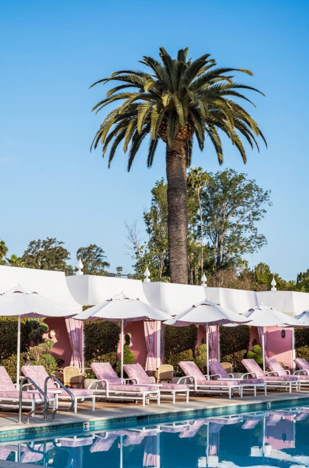 The Pool Cabanas at the Beverly Hills Hotel Are Iconic — and They Just Got  a Hot Girl Summer Makeover