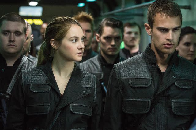 Red Wagon Entertainment/Kobal/Shutterstock Shailene Woodley and Theo James in 'Divergent,' 2014
