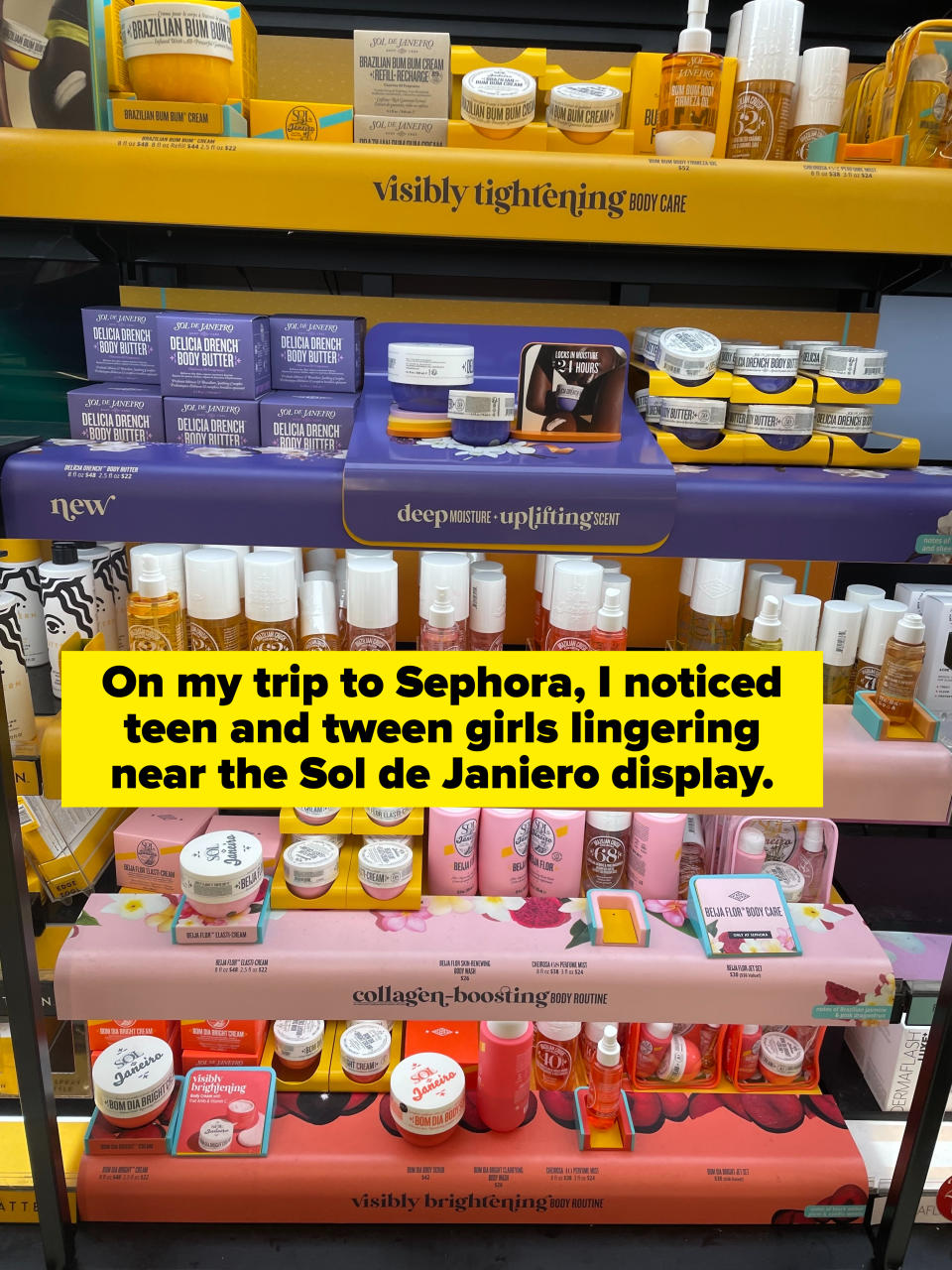 A display at Sephora