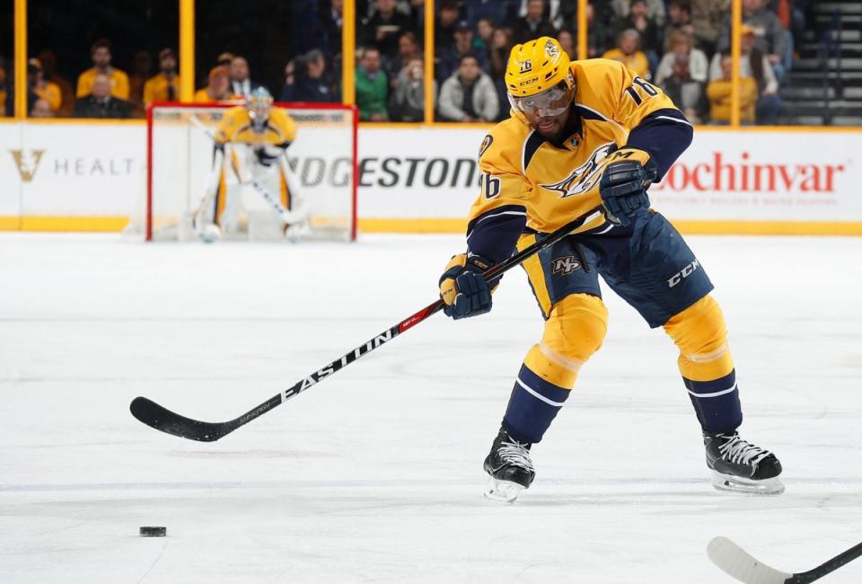 Nashville Predators defenceman P.K. Subban was left off Team Canada's roster for the World Cup this summer, but would he have made the team if he shot left-handed? (Photo by John Russell/NHLI via Getty Images)