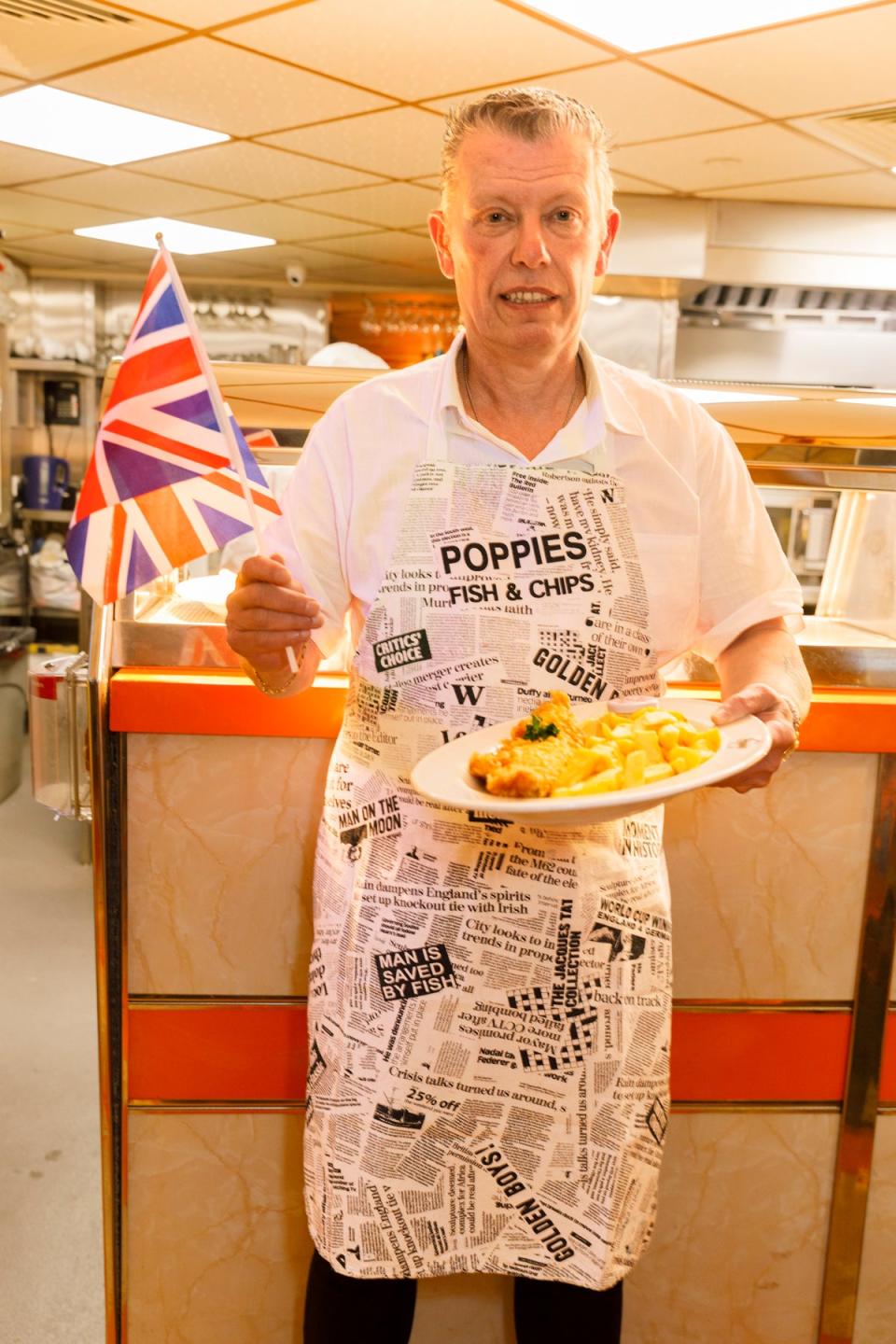 Danny Newland, Owner, Poppies Fish and Chips (Â© Martin Parr/MAGNUM PHOTOS)