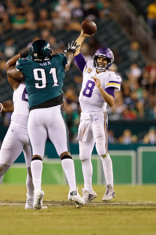 Vikings-Eagles betting line for “Thursday Night Football” falling