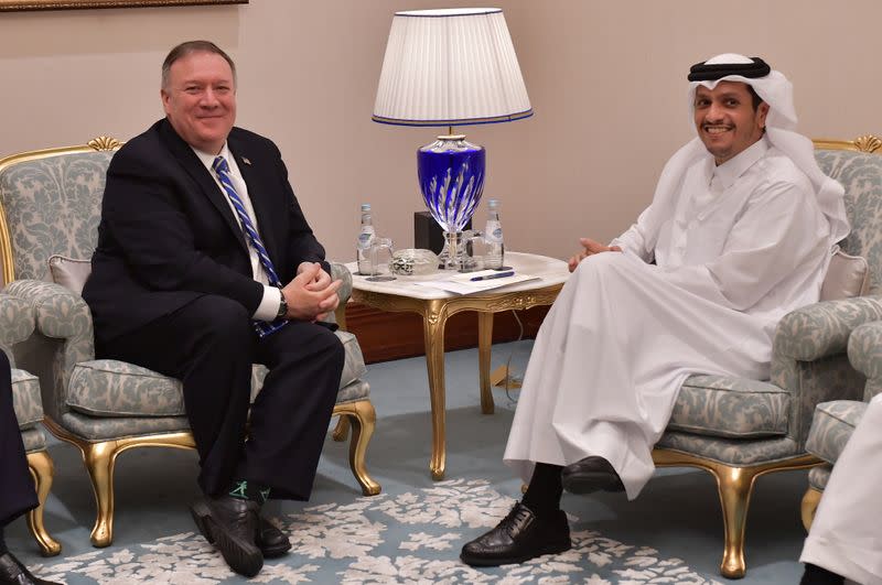 Sidelines of peace signing ceremony between U.S. and Afghanistan's Taliban in Doha