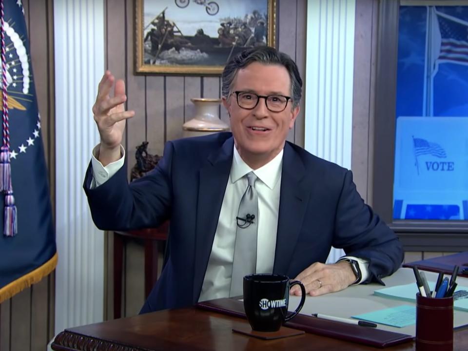 Stephen Colbert on "Stephen Colbert's Election Night 2020."