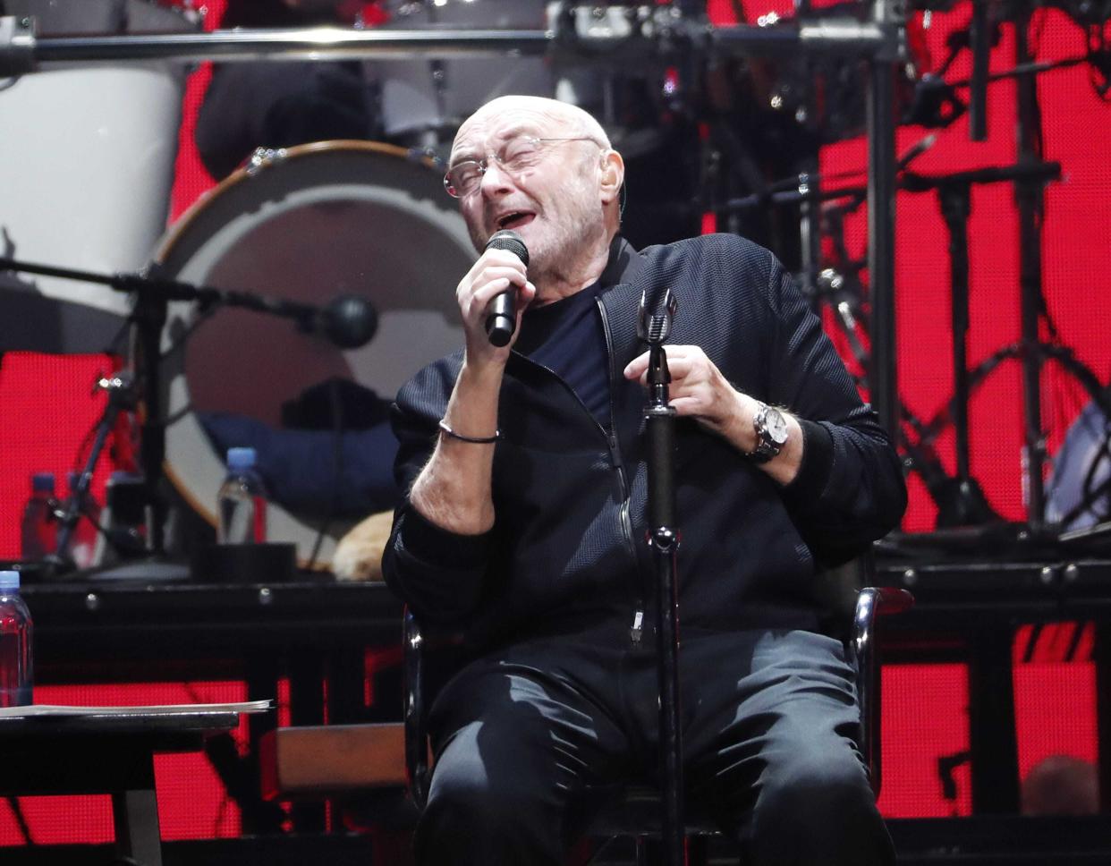 Phil Collins can 'barely hold a drumstick' [Video]