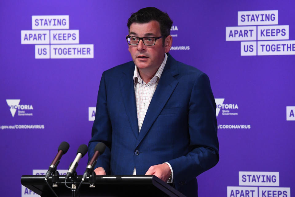 Victorian Premier Daniel Andrews is confident the Shepparton outbreak can be contained. Source: AAP