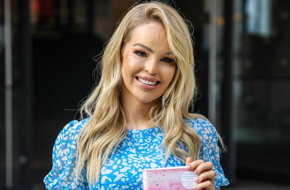 Katie Piper has had emergency surgery on her throat. (PA)