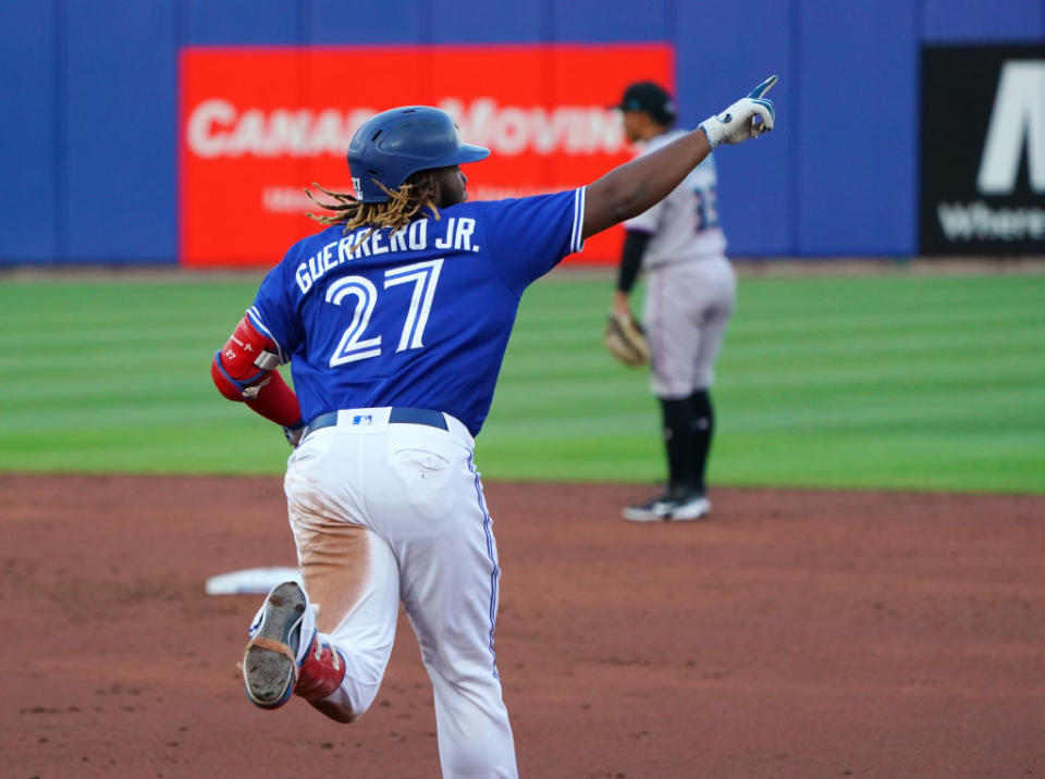 Vladimir Guerrero Jr. and Toronto Blue Jays have lots of positives to draw from an up-and-down opening third of the MLB season. (Getty)