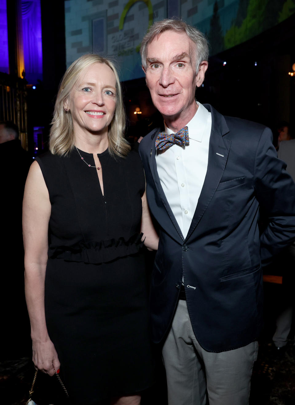 Liza Mundy and Bill Nye (Monica Schipper / Getty Images)