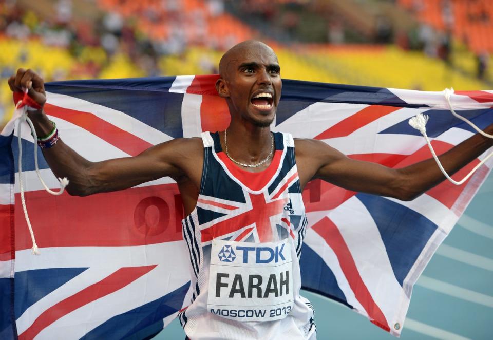 Mo Farah added the 10,000m world title to his Olympic gold on this day in 2013 (Adam Davy/PA) (PA Archive)