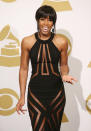 Kelly Rowland may be the top contender in the dress code violation this year. Come on, it’s almost see-through all over.