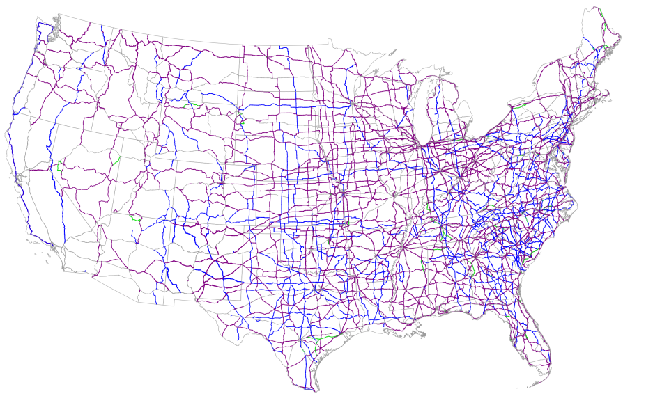 The U.S. highway system. (Wikipedia)