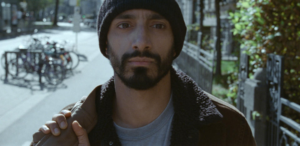 This image released by Amazon Studios shows Riz Ahmed in a scene from "Sound of Metal." (Amazon Studios via AP)