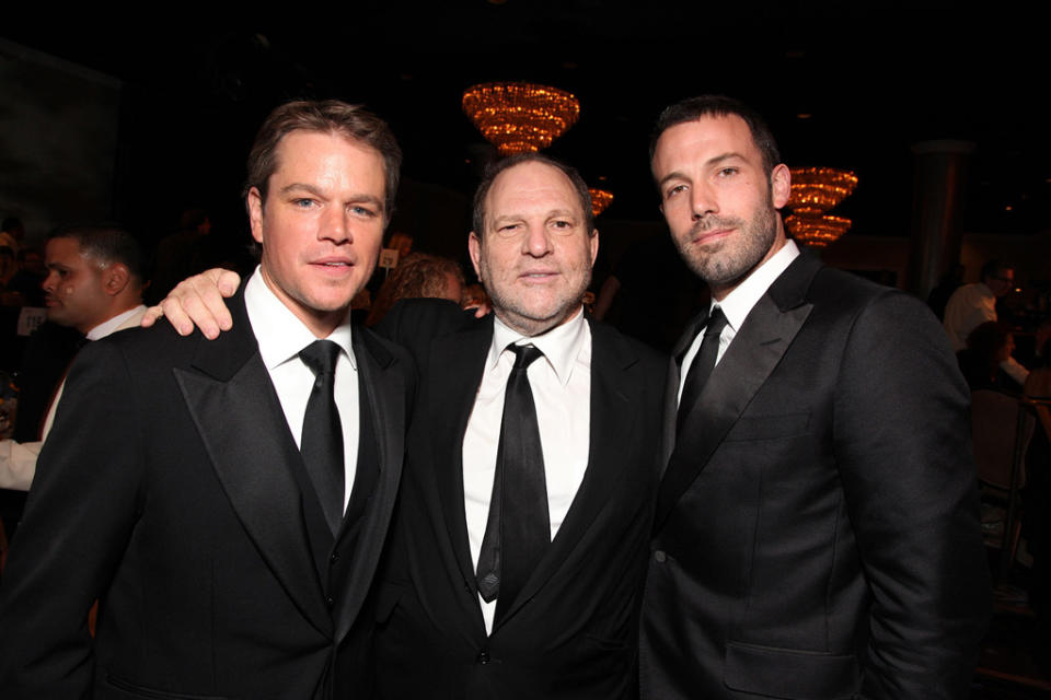 24th American Cinematheque Annual Gala 2010 Matt Damon Ben Affleck Harvey Weinstein