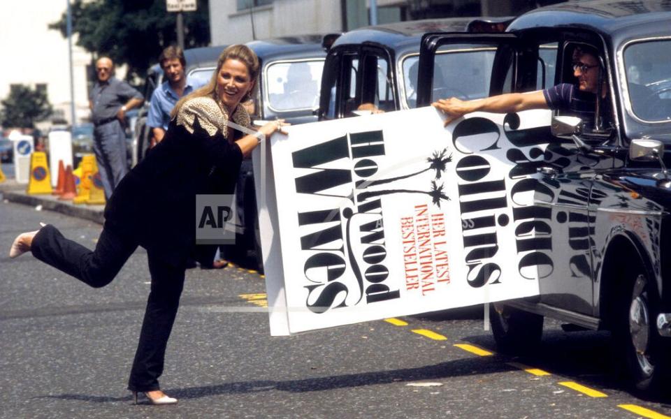 Promoting Hollywood Wives in London, 1984 - Mirrorpix