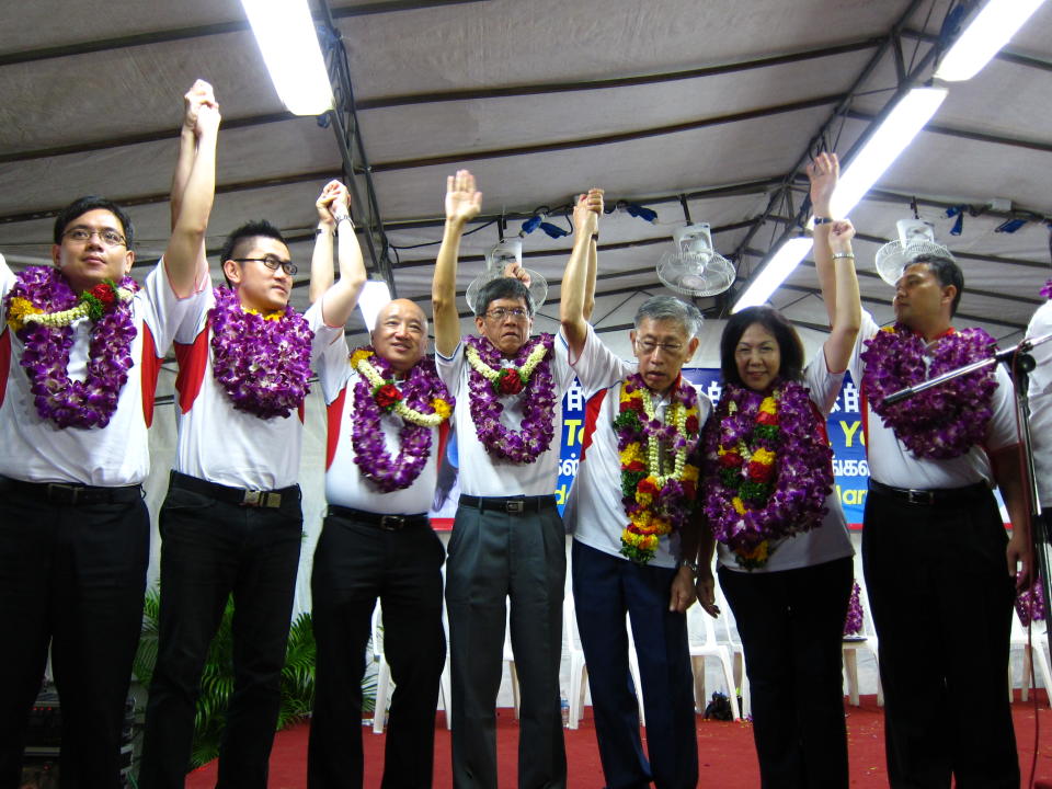 The SPP candidates for the election. (Yahoo! photo/ Ewen Boey)