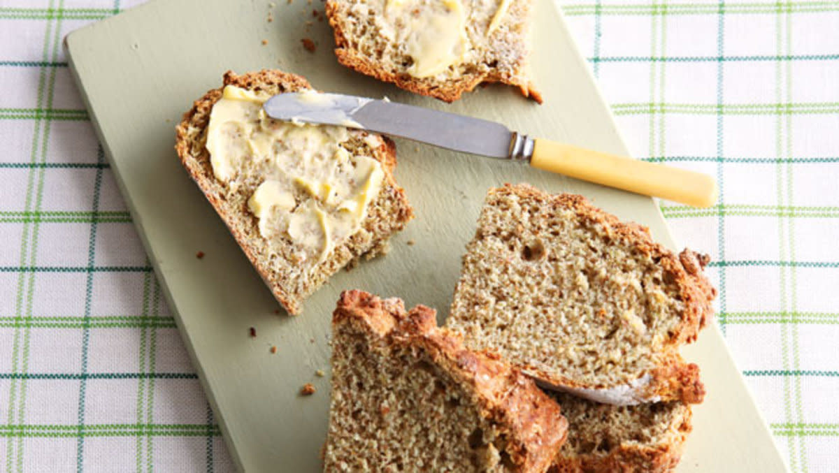 <p>Lis Parsons</p><p>Soda bread is quintessentially Irish and still made fresh in people’s kitchens every day. </p><p><strong>Get the recipe: <a href="/26731/rachelallen/brown-soda-bread/" data-ylk="slk:Brown Soda Bread;elm:context_link;itc:0;sec:content-canvas" class="link rapid-noclick-resp">Brown Soda Bread</a></strong></p><p><strong>Related: <a href="https://parade.com/843319/cristinariches/guinness-stout-food-and-drink-recipes/" rel="nofollow noopener" target="_blank" data-ylk="slk:7 Salty & Sweet Recipes to Make With Guinness Stout;elm:context_link;itc:0;sec:content-canvas" class="link rapid-noclick-resp">7 Salty & Sweet Recipes to Make With Guinness Stout</a></strong></p>