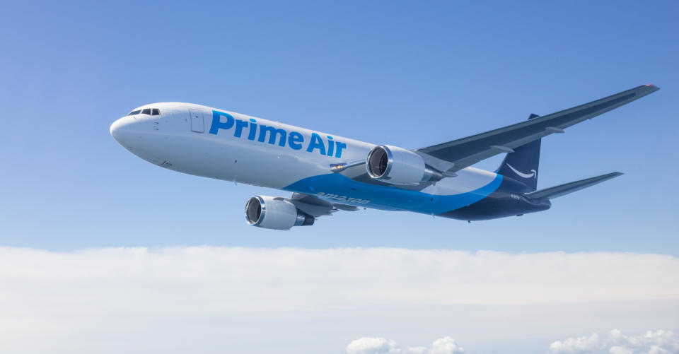 Amazon Air plane flying