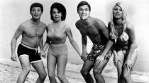 <p>Before Britney Spears and Selena Gomez, Annette Funicello (second from left) rose to fame as a Mouseketeer and Disney Star. Originally, in the first “Beach Party” film, Walt Disney himself requested that she keep her navel covered for modesty. Oh, how times have changed. </p>