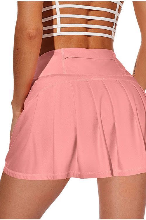 3) XIEERDUO Golf Skirt with Shorts Pockets