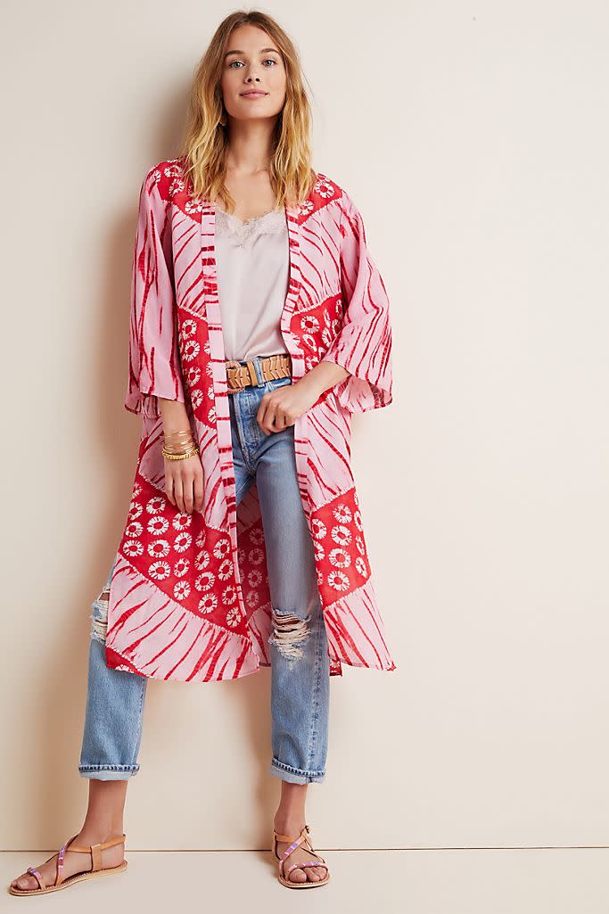 Lia Shibori Kimono. Image via Anthropologie.