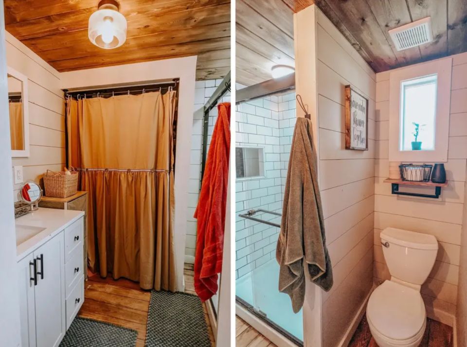 Das Badezimmer im Tiny House. - Copyright: Katy Krebs