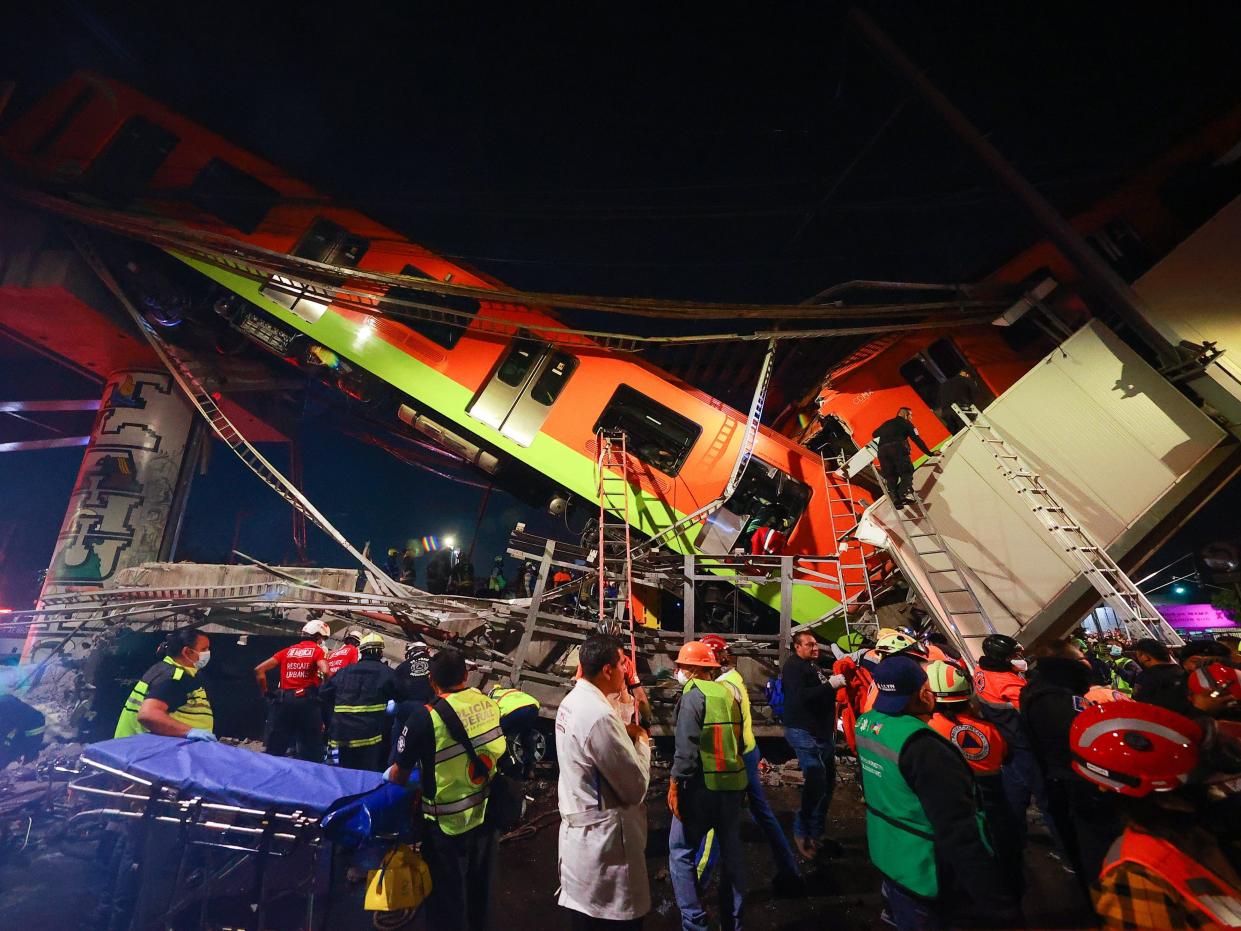 MExico City train crash