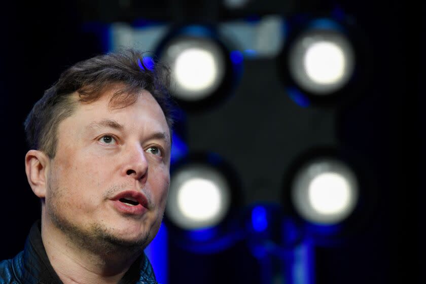 Elon Musk speaks at the SATELLITE Conference and Exhibition in March 2020.