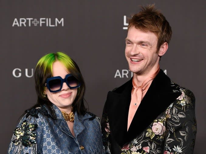 Typically homespun and confessional: Billie EIlish with brother Finneas O'Connell: Getty Images