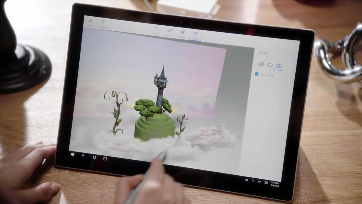 Microsoft's Paint 3D app arrives on Windows 10 preview