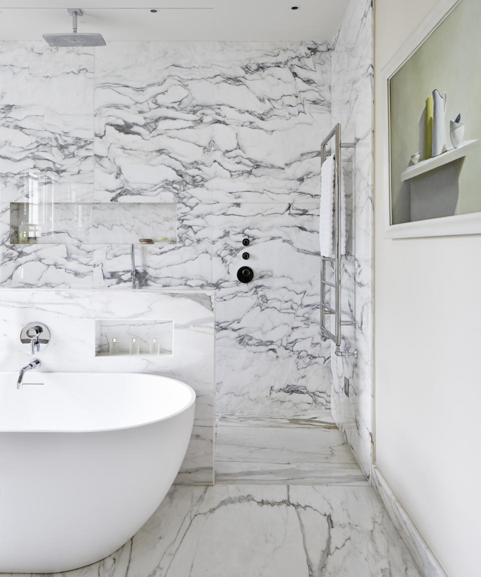 White marble is a timeless option