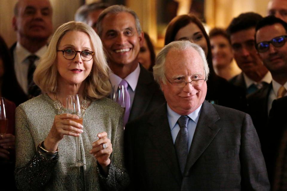 Dreyfuss alongside Blythe Danner in the primetime miniseries ìMadoff (Patrick Harbron/ABC via AP)