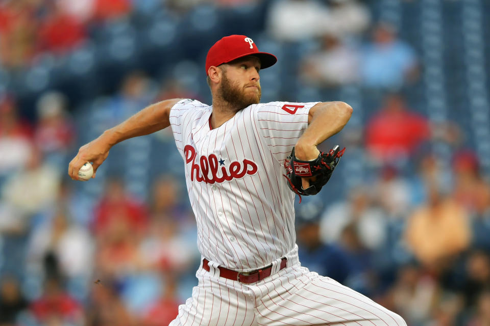 費城費城人Zack Wheeler。(Photo by Drew Hallowell/Getty Images)