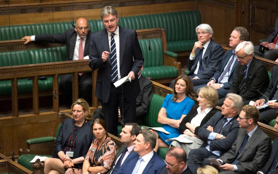 Daniel Kawczynski asking a question during Prime Minister's Questions in the House of Commons - Jessica Taylor/UK Parliament