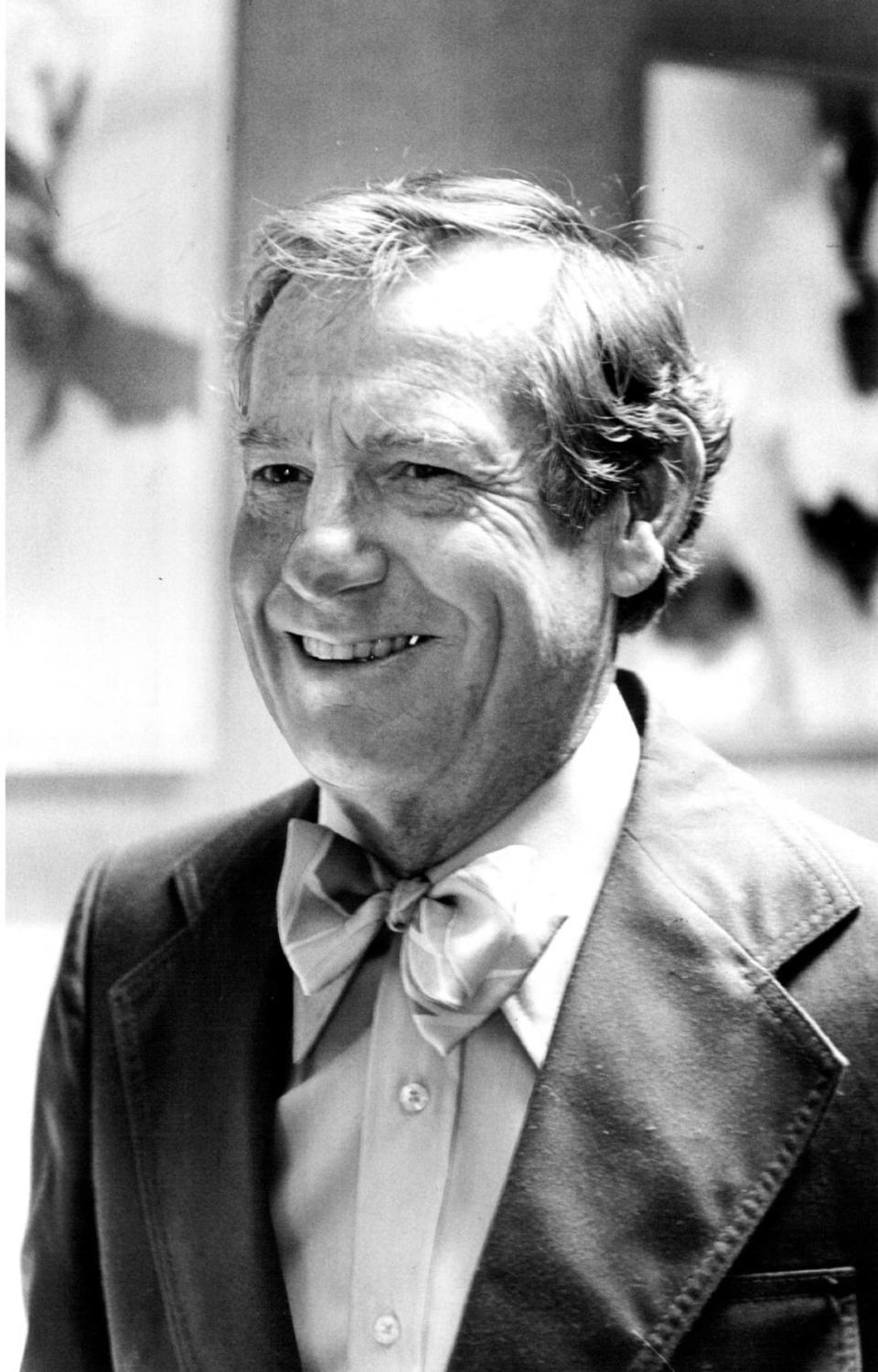 Wayne Thiebaud at an art show in 1981.