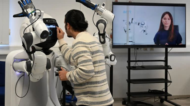El robot "Garmi" en el laboratorio de investigación de la Universidad de Múnich, en Garmisch-Partenkirchen, en el sur de Alemania