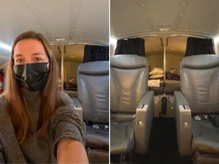 Insider's author toured the room where pilots rest on Air New Zealand Boeing 777-300ER planes.