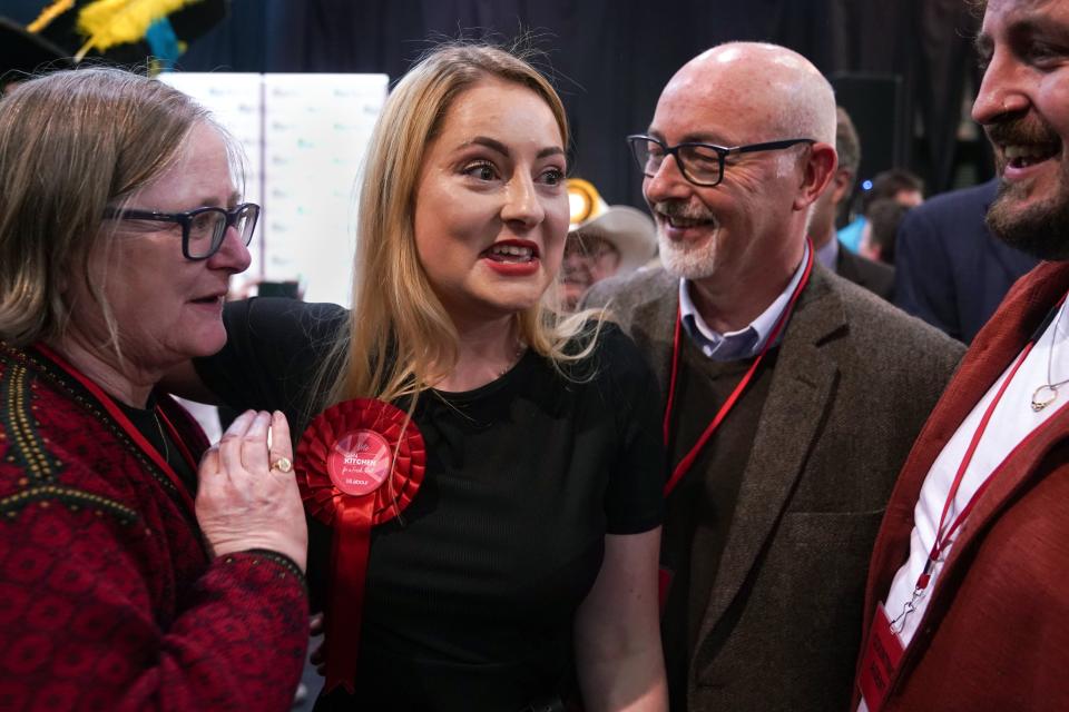 Gen Kitchen won the Wellingborough by-election with the second-largest swing from the Conservatives to Labour since the Second World War (Joe Giddens/PA) (PA Wire)