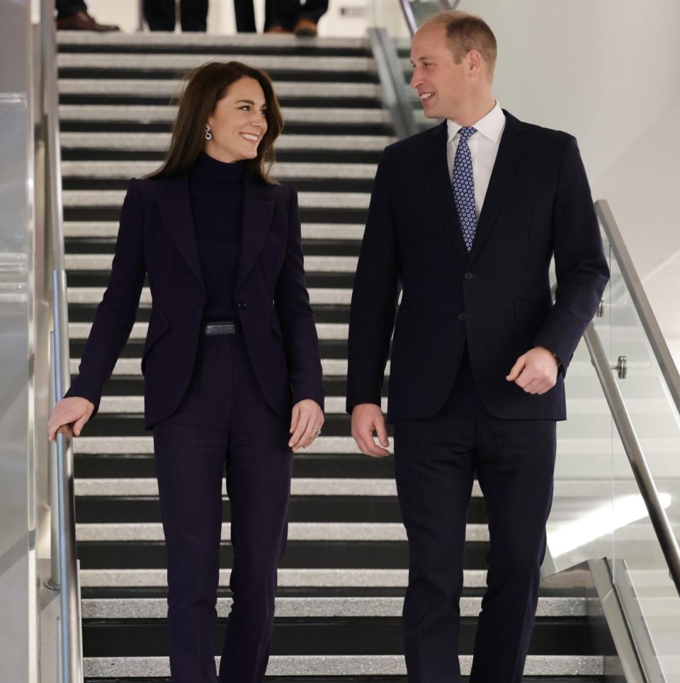 Catherine, Princess of Wales and Prince William, Prince of Wales arrive in Boston - Chris Jackson