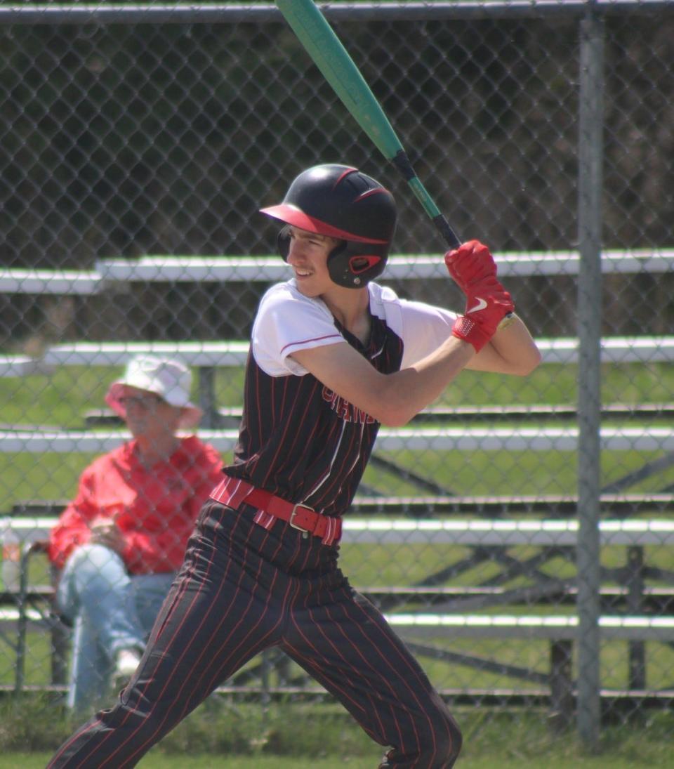 Junior Austin Veal has been one of the top players for the Onaway baseball team this spring. The Cardinals head to Hillman for their district tournament on Saturday, June 3.