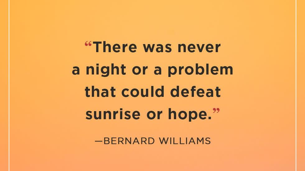 good morning quotes bernard williams