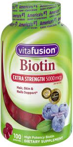 vitafusion, best biotin hair supplements