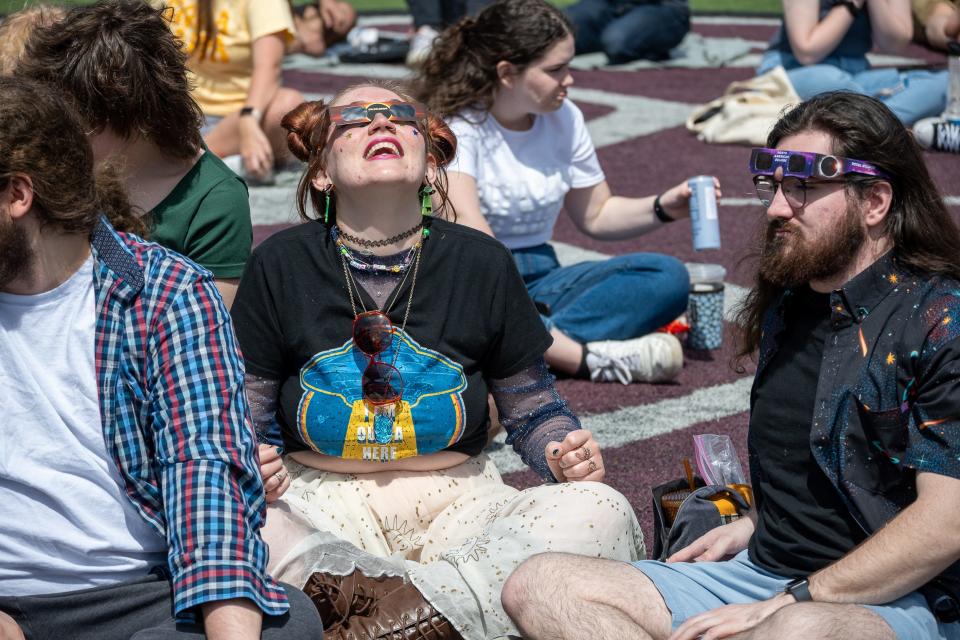 Scenes from the solar eclipse watch party at Missouri State University on April 8, 2024.